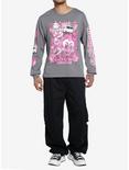 Killer Klowns From Outer Space Pink Tonal Long-Sleeve T-Shirt, GREY, alternate