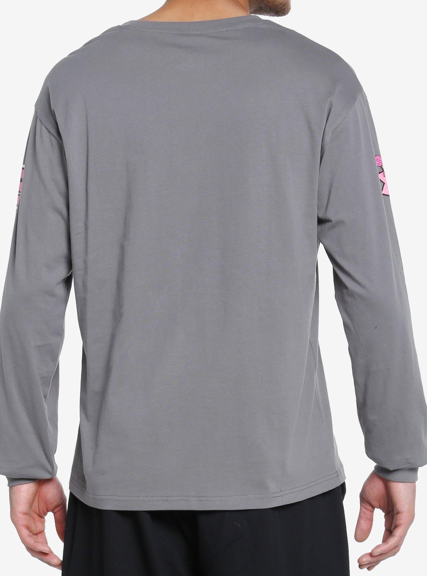 Killer Klowns From Outer Space Pink Tonal Long-Sleeve T-Shirt, GREY, alternate