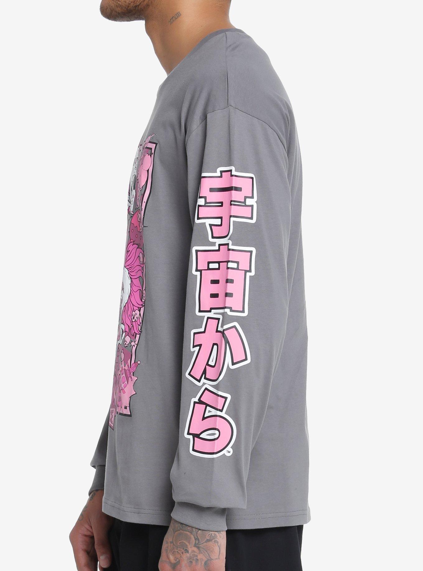 Killer Klowns From Outer Space Pink Tonal Long-Sleeve T-Shirt, GREY, alternate