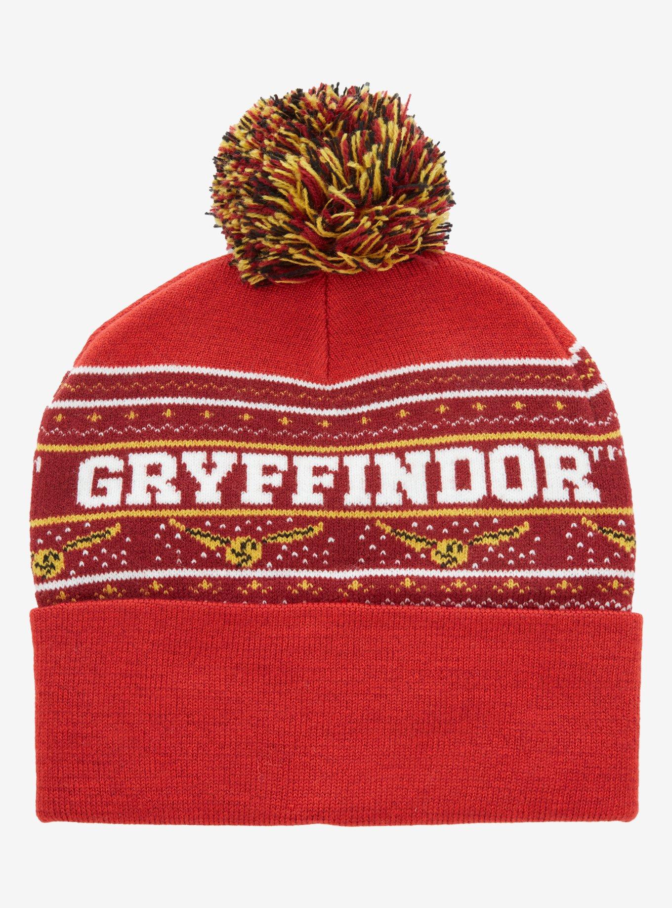 Harry Potter Gryffindor Golden Snitch Pom Beanie, , alternate