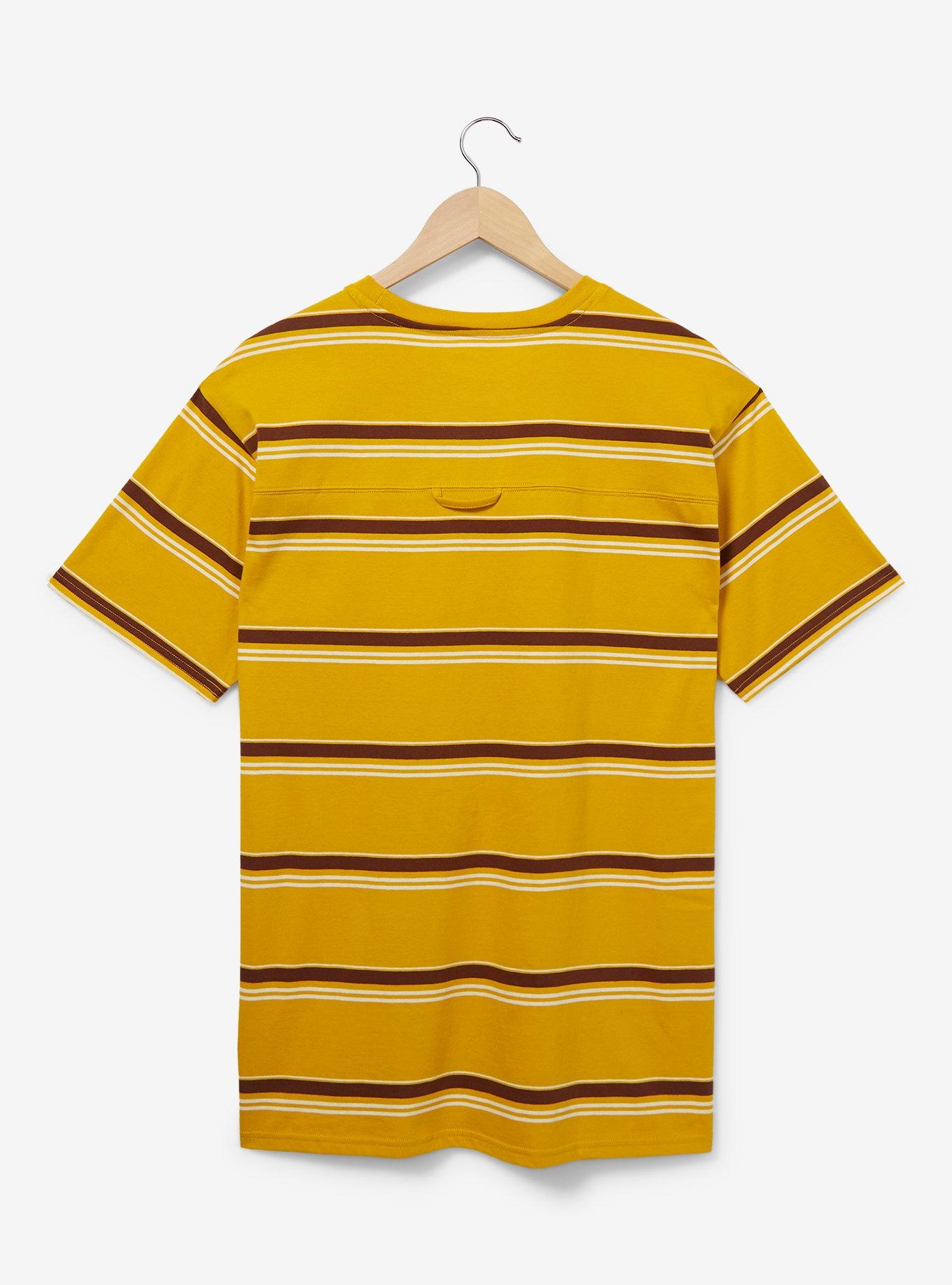 Harry Potter Striped Hufflepuff Mascot T-Shirt - BoxLunch Exclusive, MUSTARD, alternate