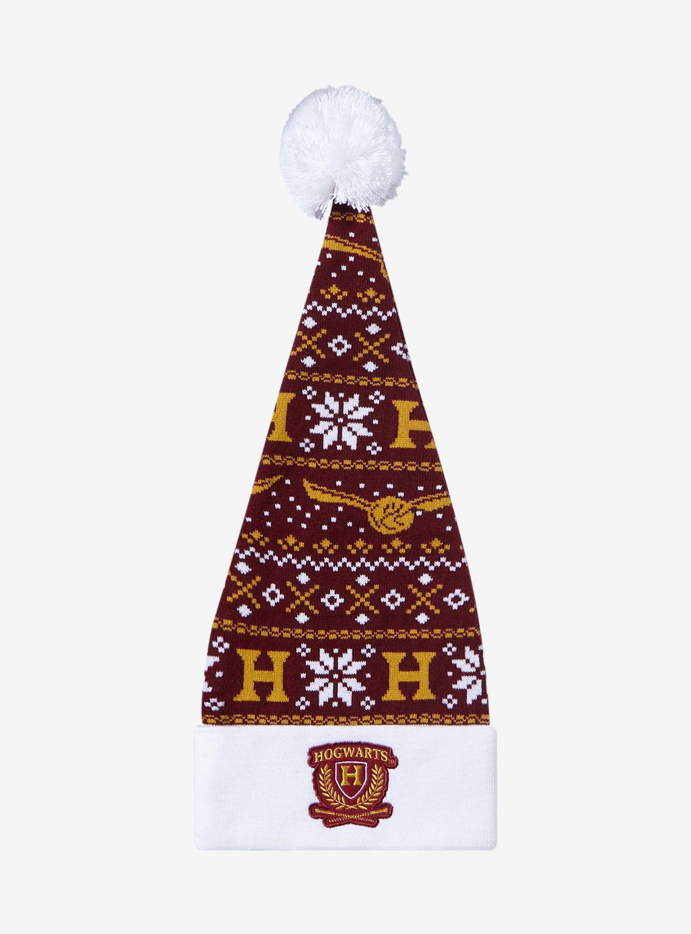 Harry Potter Hogwarts Fair Isle Santa Hat, , alternate
