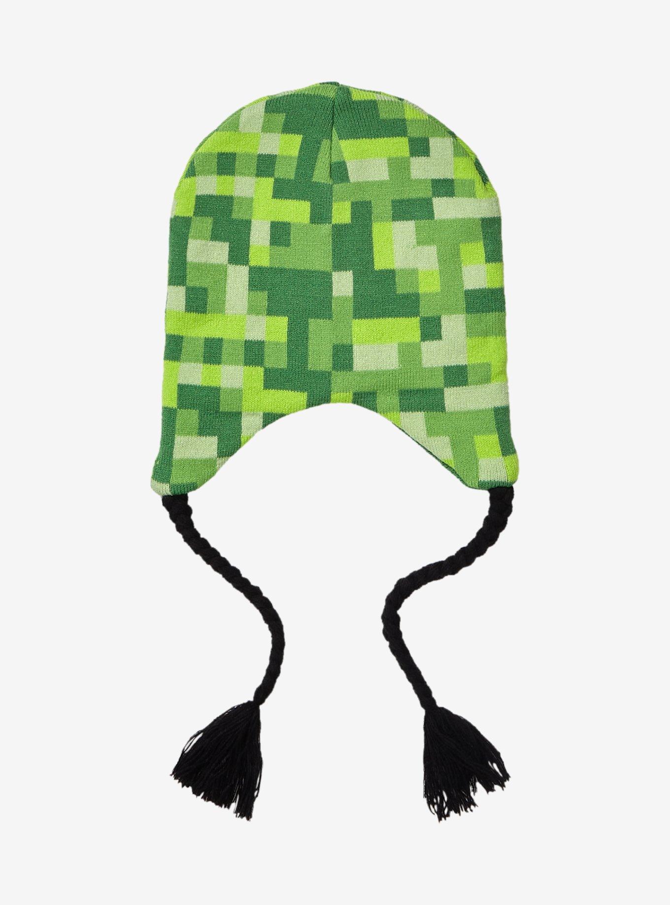 Minecraft Creeper Tassel Beanie, , alternate