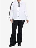 My Melody & Kuromi Mesh Long-Sleeve Woven Button-Up Plus Size, MULTI, alternate