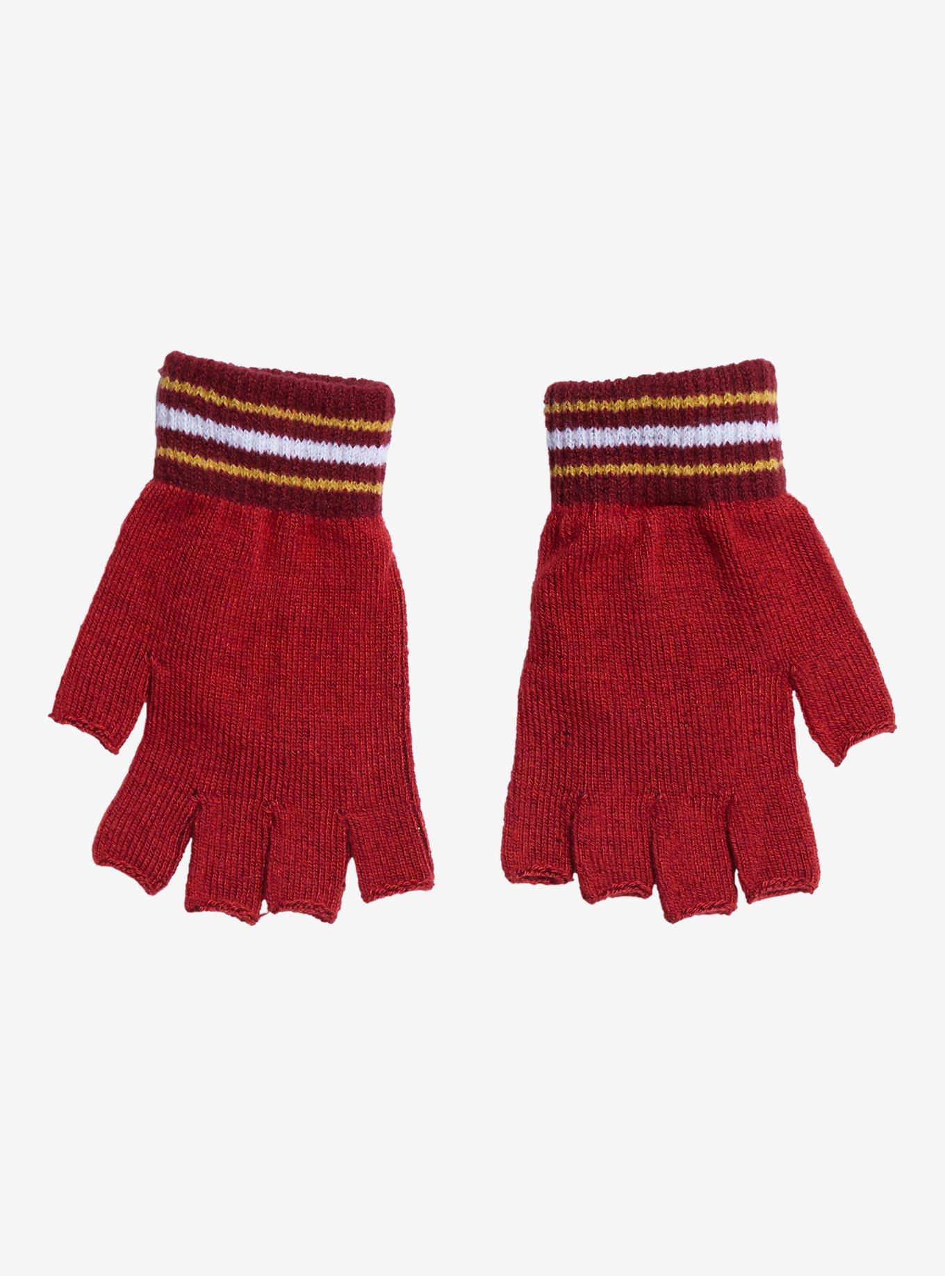 Harry Potter Hogwarts Marled Fingerless Gloves, , alternate