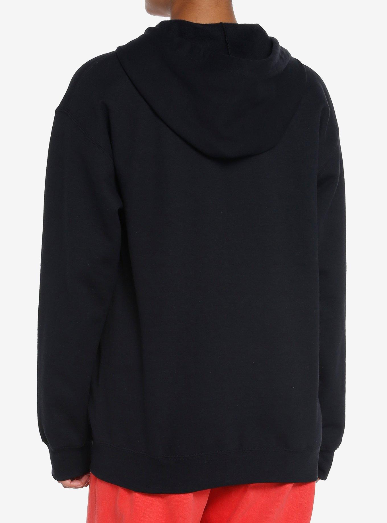 Paramore Heart Face Girls Hoodie, BLACK, alternate