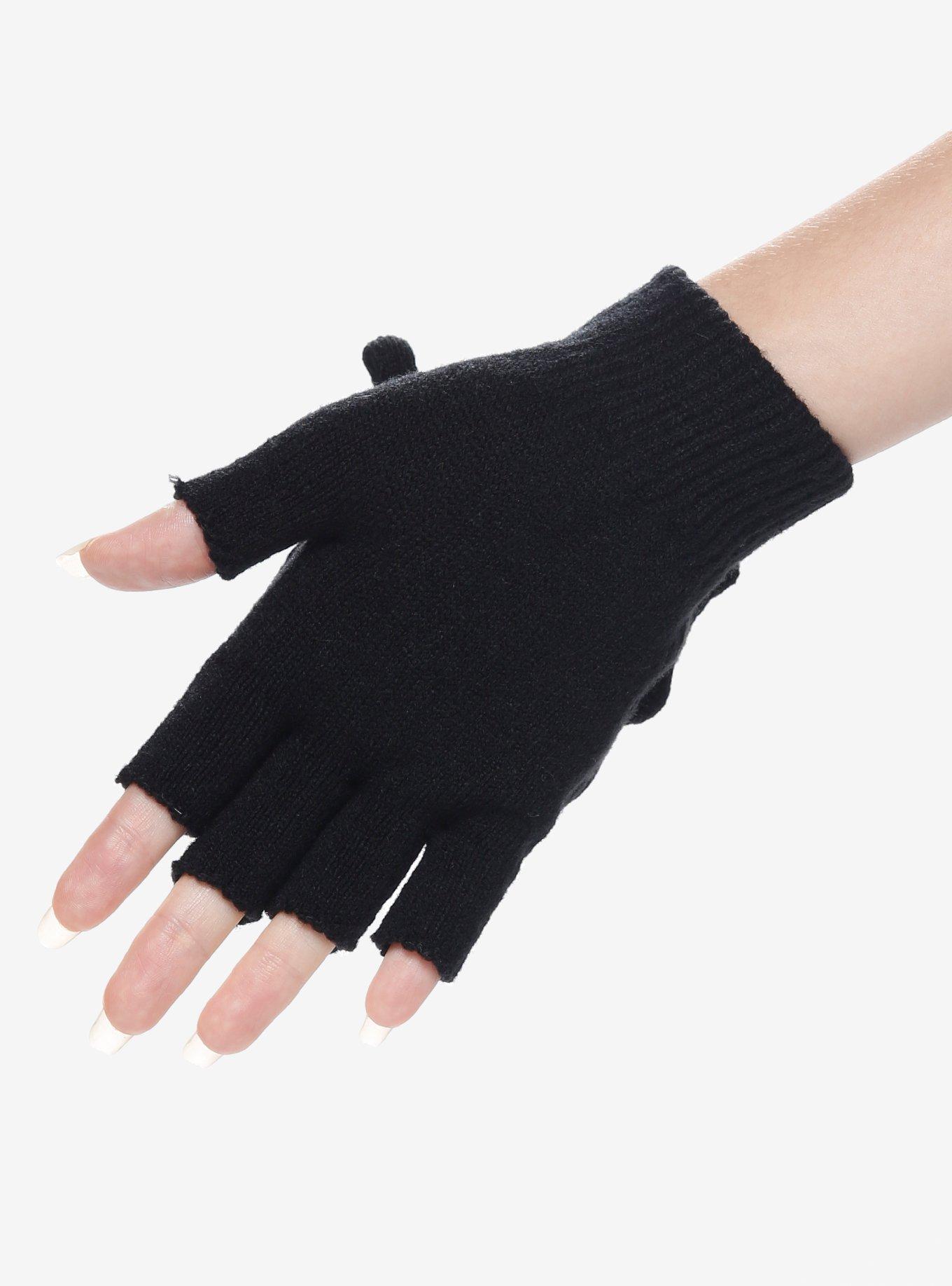Kuromi Plush Head Convertible Gloves, , alternate
