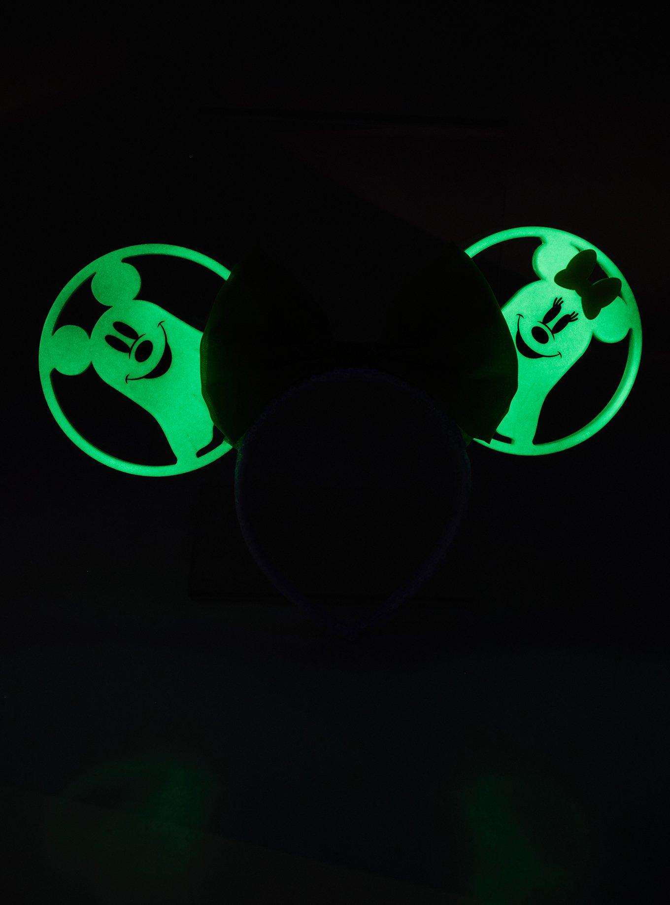 Disney Minnie Mouse Mickey & Minnie Ghost Glow-in-the-Dark Ears Headband, , alternate
