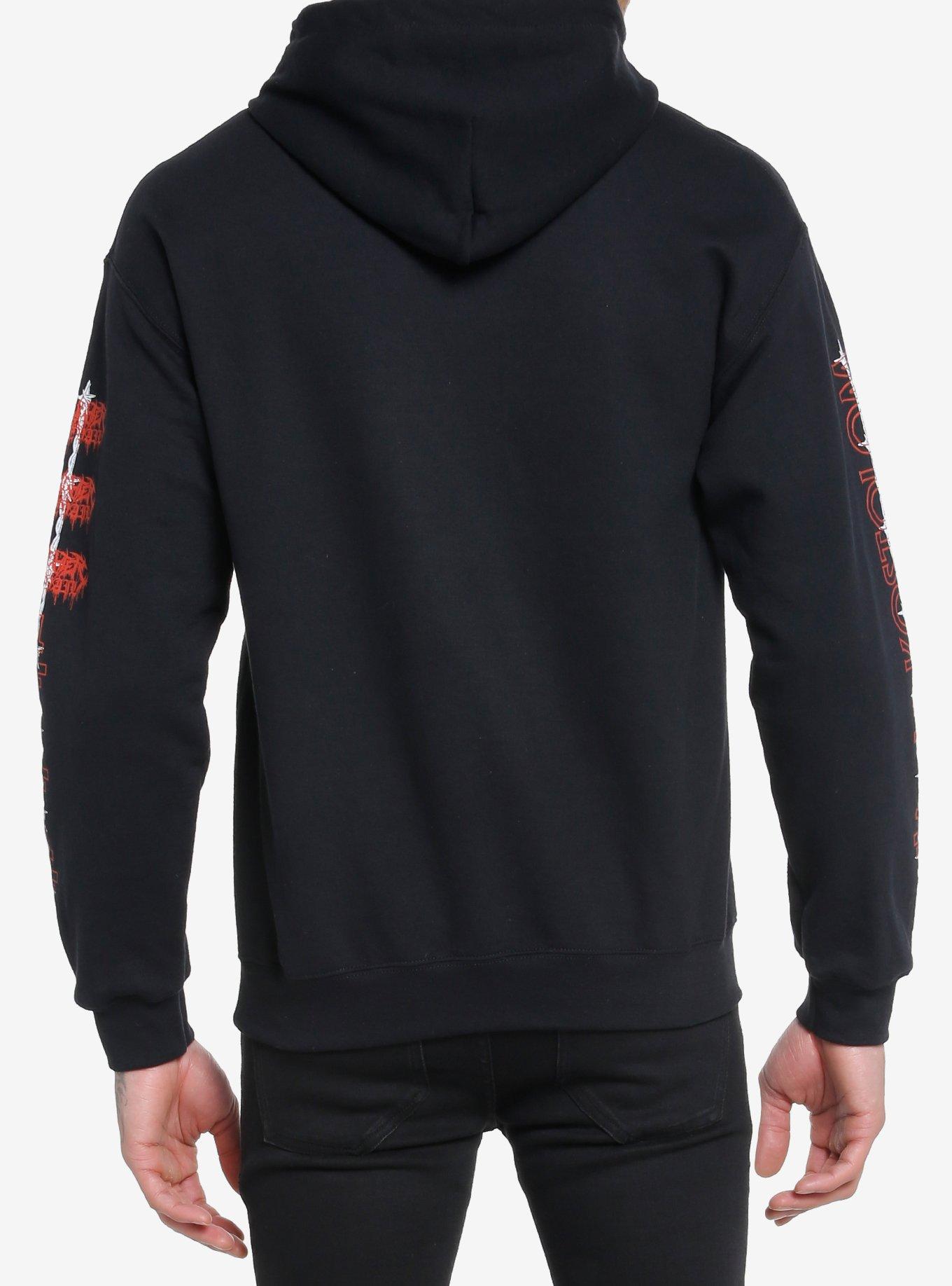 Slaughter To Prevail Kostolom Singing Demon Hoodie, BLACK, alternate