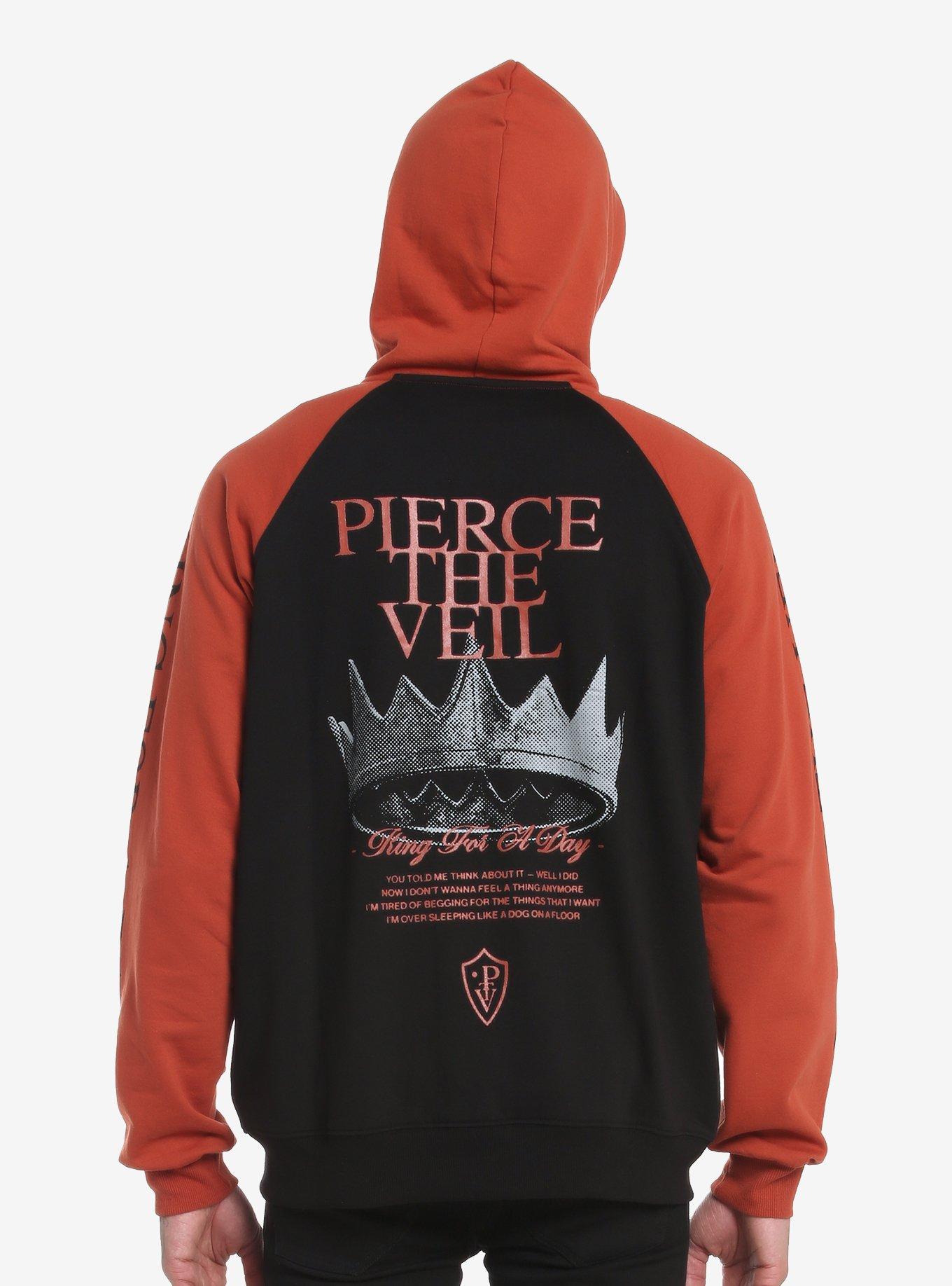 Pierce The Veil King For A Day Color-Block Hoodie, MULTI, alternate