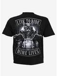 Spiral Nine Lives T-Shirt Black, BLACK, alternate