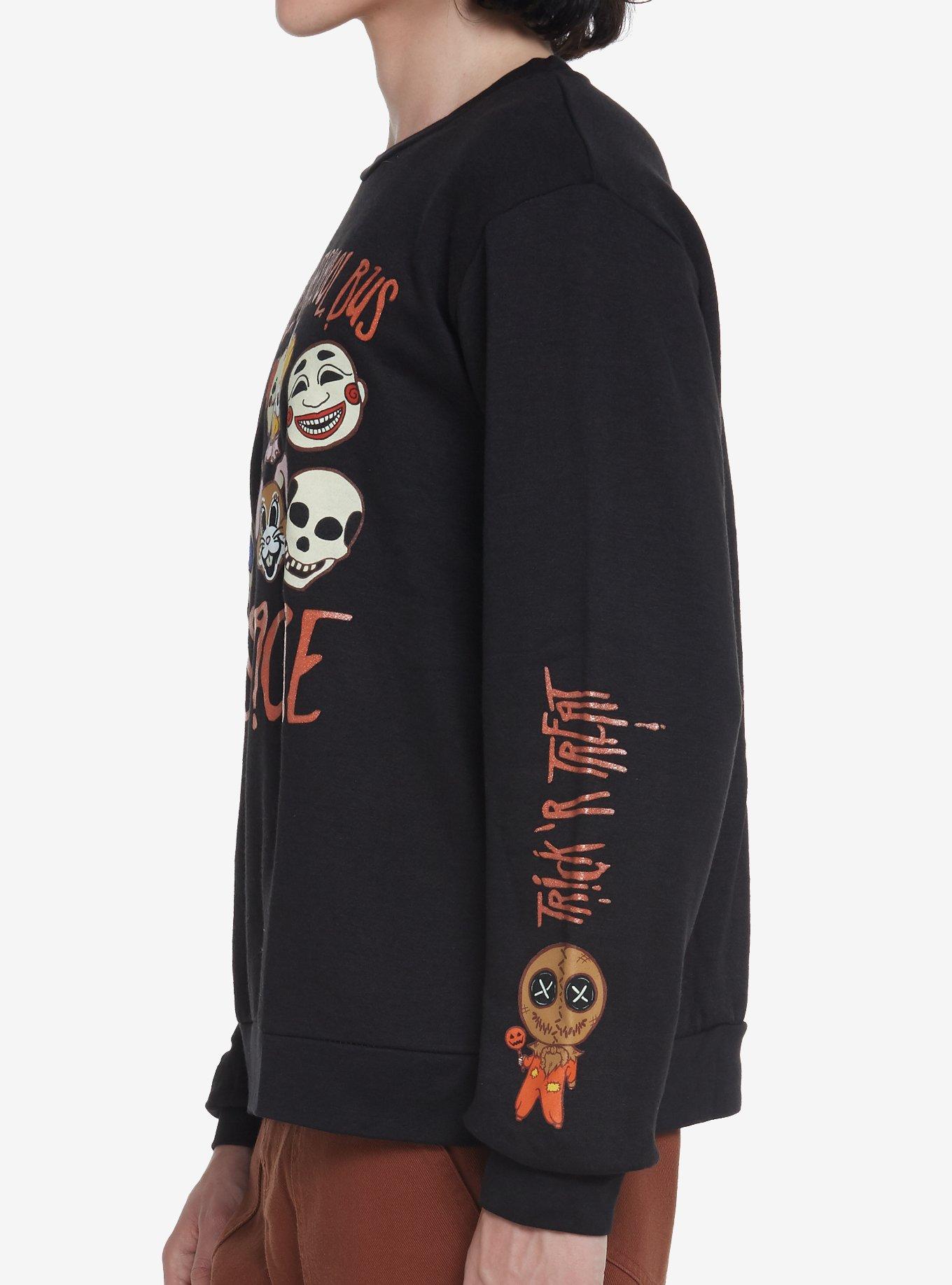 Trick 'R Treat School Bus Massacre Sweatshirt, BLACK, alternate