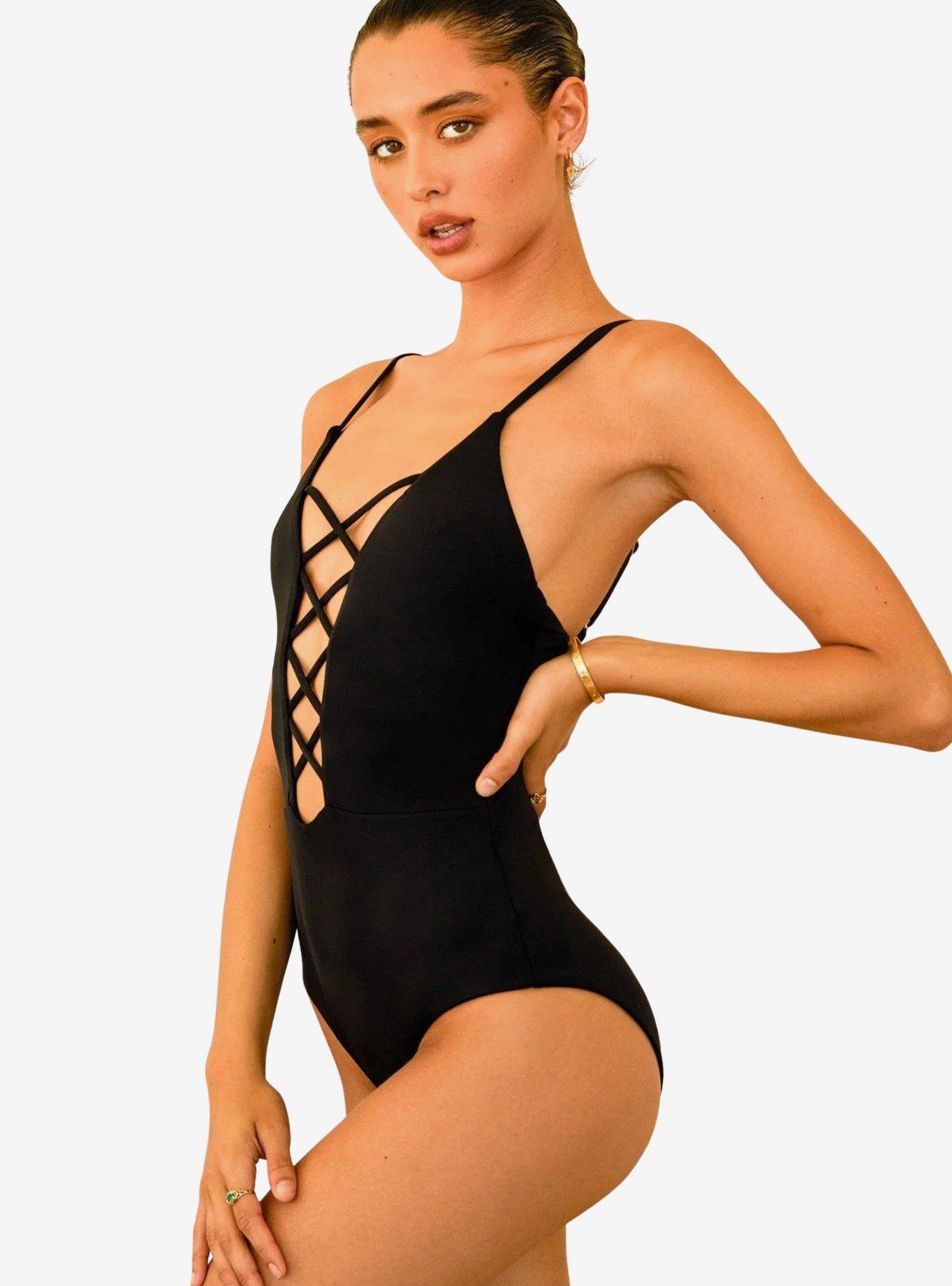 Dippin' Daisy's Bliss Swim One Piece, BLACK, alternate