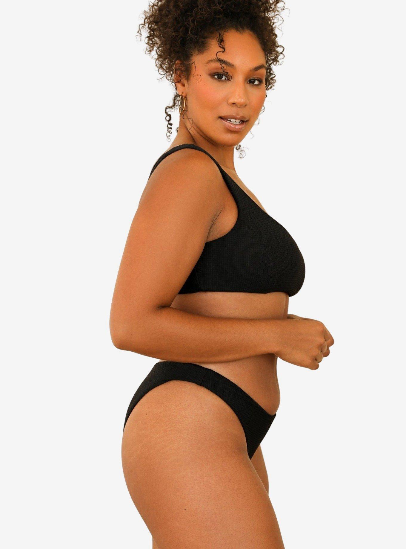 Dippin' Daisy's Nocturnal Waffle Swim Bottom, BLACK, alternate