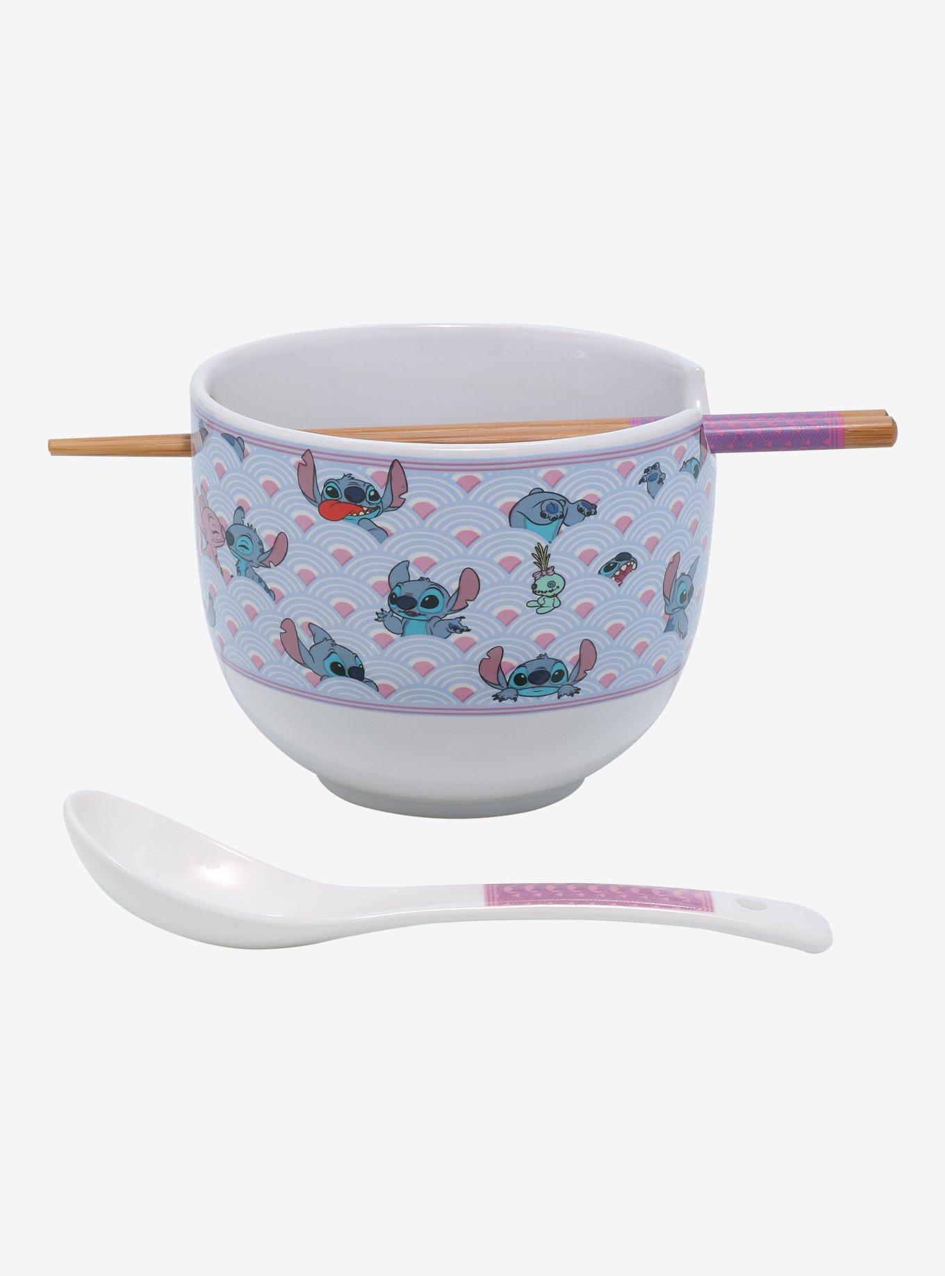 Disney Lilo & Stitch Scrump & Stitch Ramen Bowl With Chopsticks & Spoon, , alternate