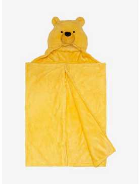 Disney Winnie The Pooh Plush Hooded Throw Blanket, , hi-res