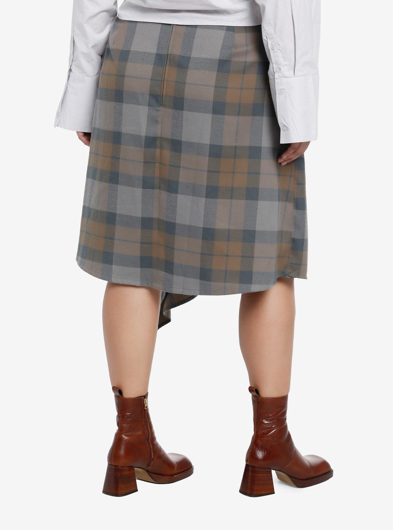 Her Universe Outlander Plaid Waterfall Skirt Plus Size Her Universe Exclusive, , hi-res