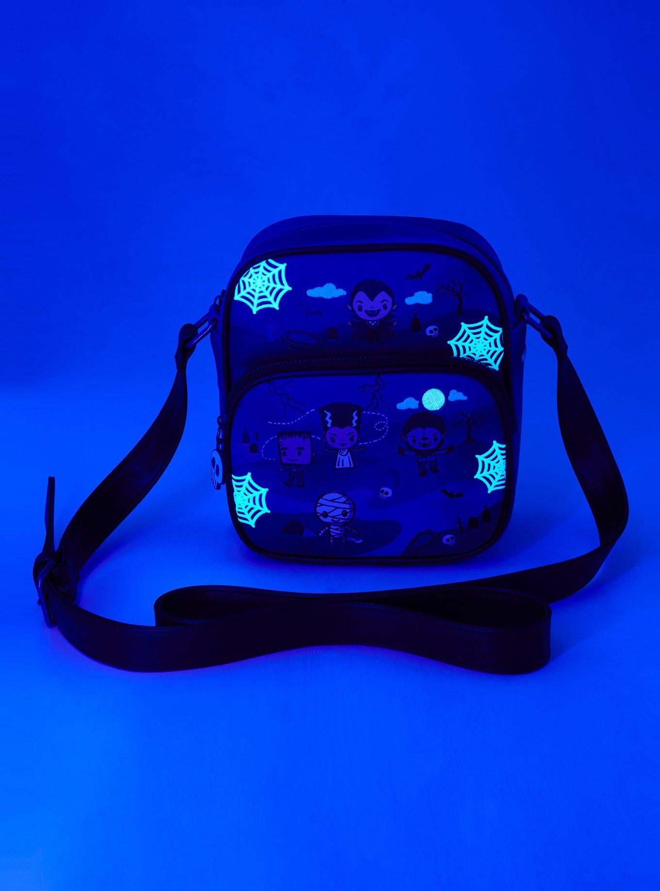 Universal Monsters Group Portrait Glow-in-the-Dark Crossbody Bag - BoxLunch Exclusive, , alternate