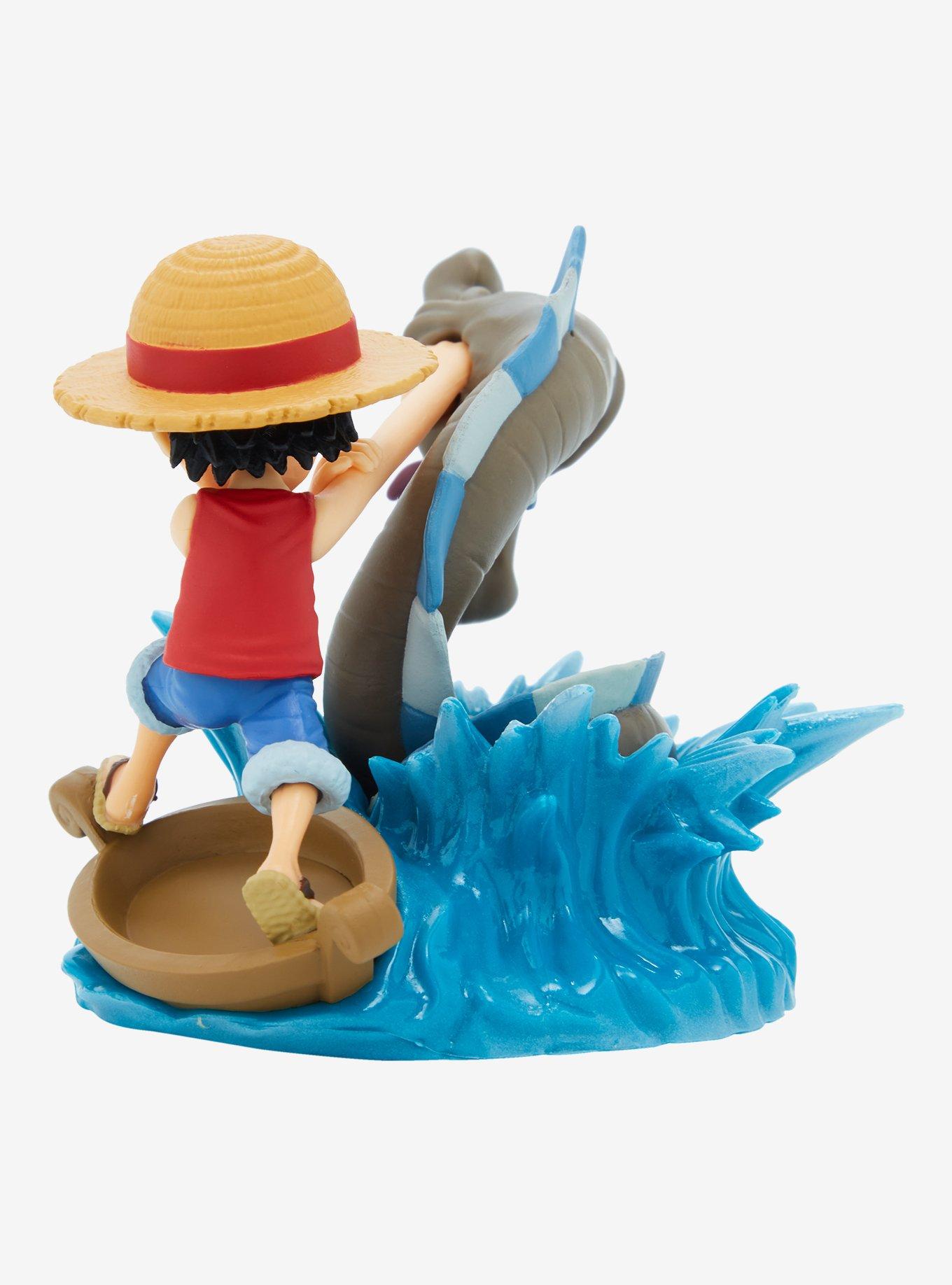 Banpresto One Piece World Collectible Figure Log Stories Monkey D. Luffy and Sea Monster Figure, , alternate