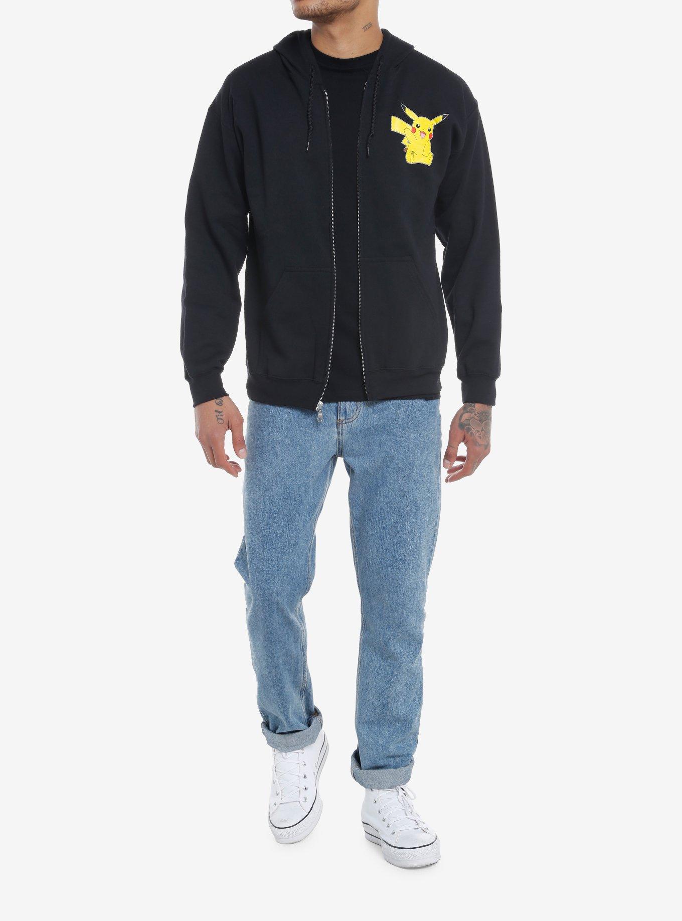 Pokemon Pikachu Group Hoodie, BLACK, alternate