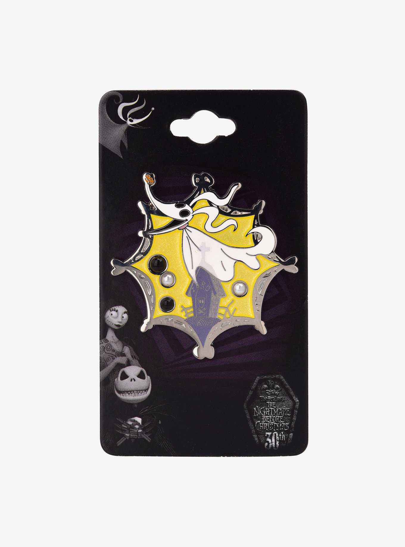 Disney The Nightmare Before Christmas Zero Pearl Enamel Pin - BoxLunch Exclusive, , hi-res