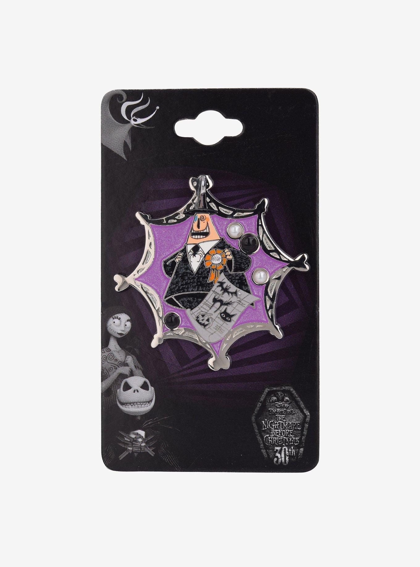 Disney The Nightmare Before Christmas Halloween Town Mayor Pearl Enamel Pin - BoxLunch Exclusive, , hi-res