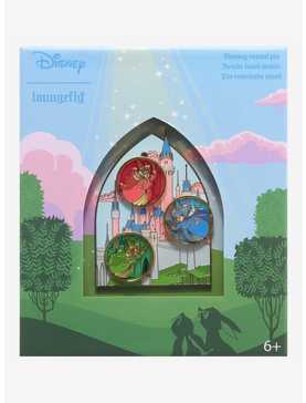 Loungefly Disney Sleeping Beauty Three Fairies Sliding 3 Inch Enamel Pin, , hi-res