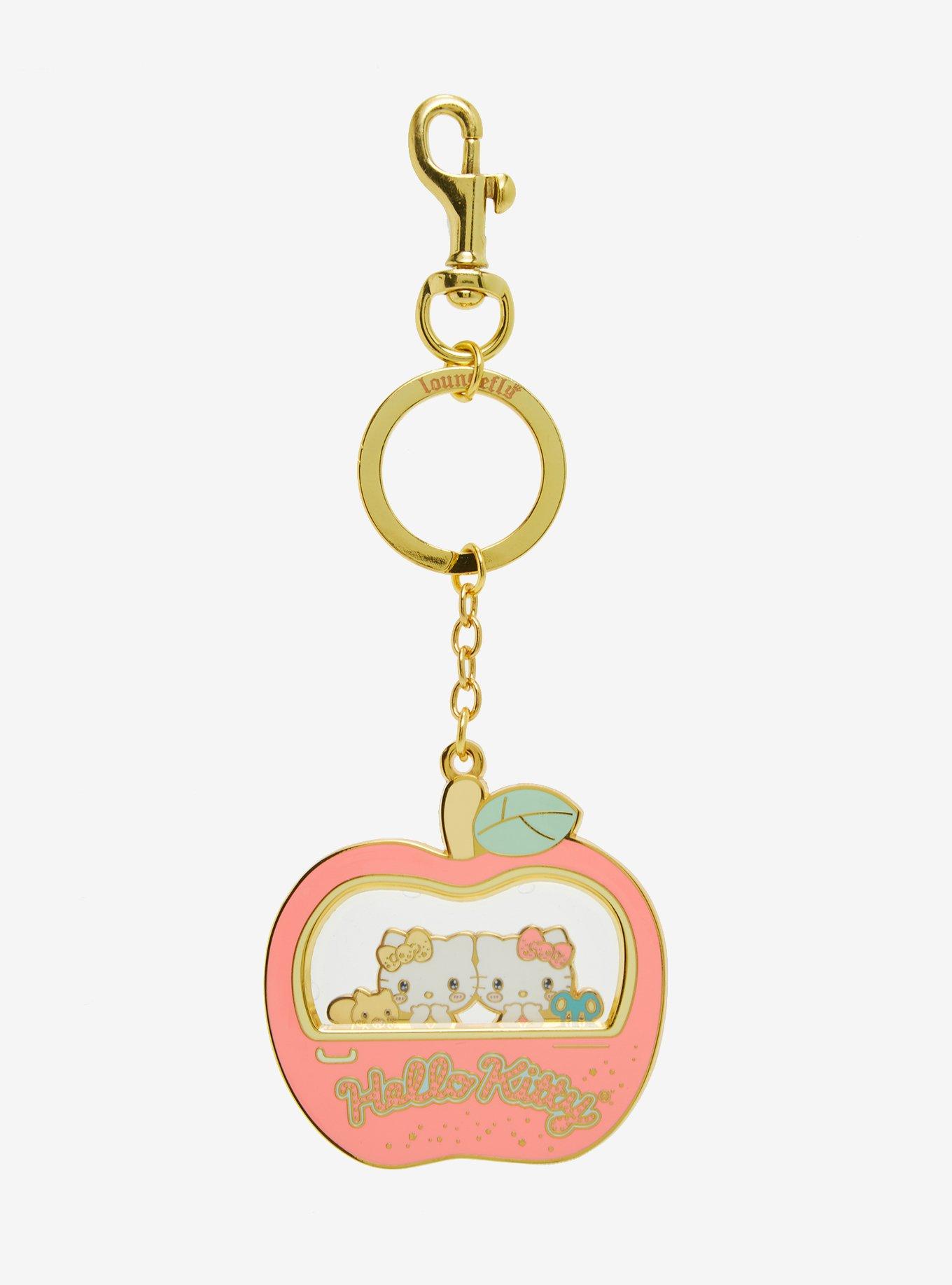 Loungefly Hello Kitty & Mimi Carnival Apple Key Chain, , alternate