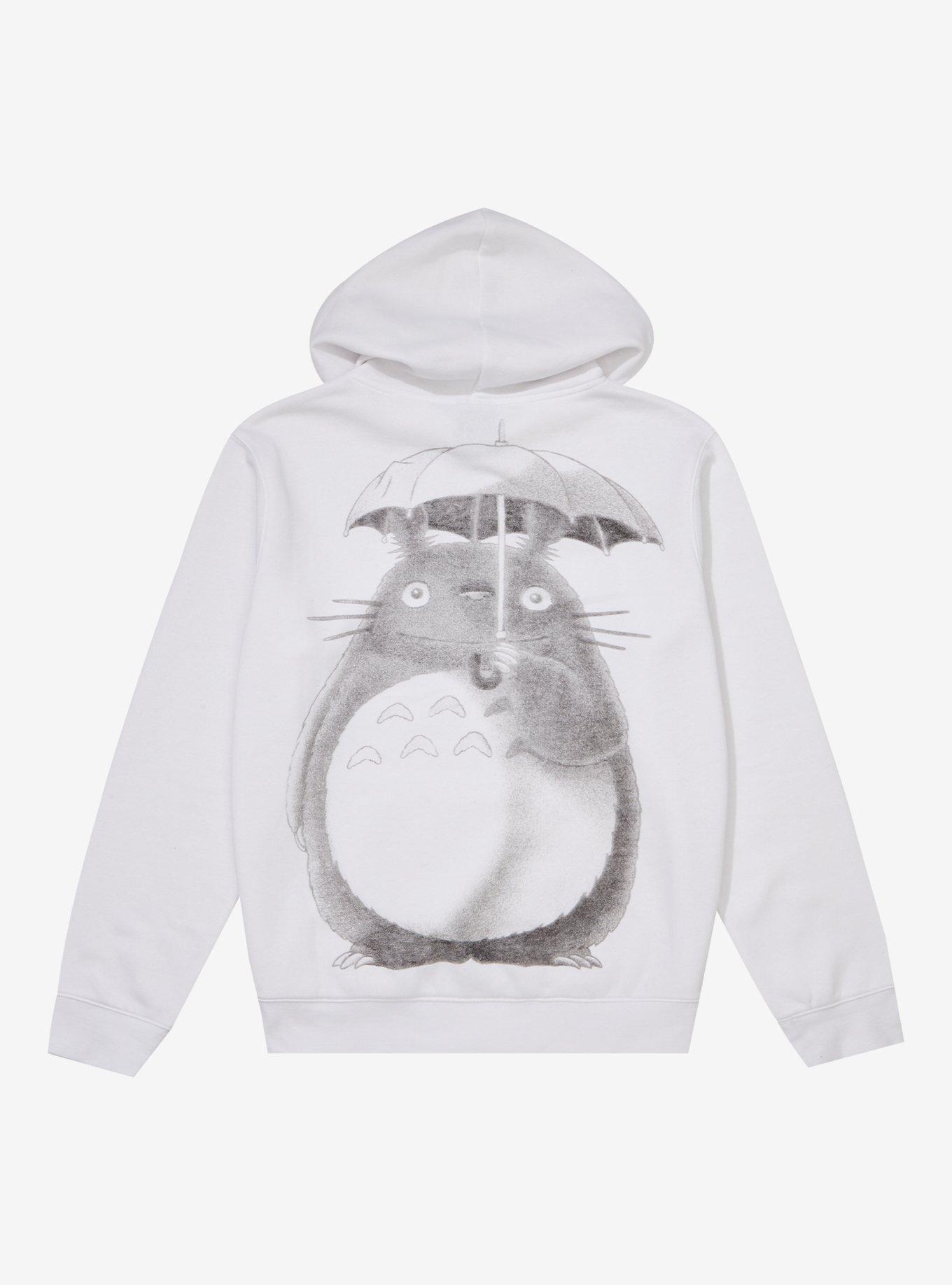 Studio Ghibli My Neighbor Totoro Greyscale Hoodie, MULTI, alternate
