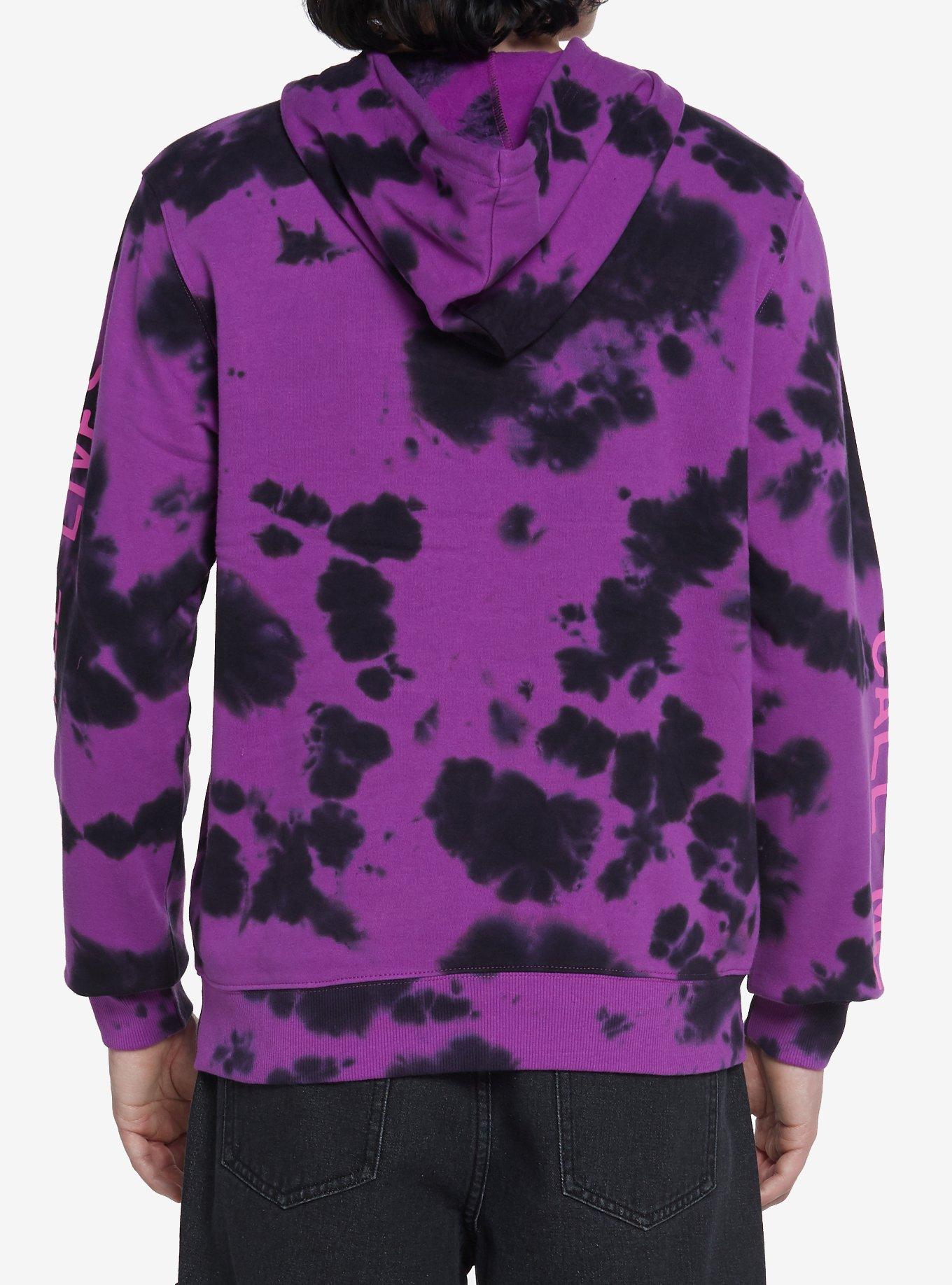 Ghost Face Purple Wash Hoodie, PURPLE, alternate