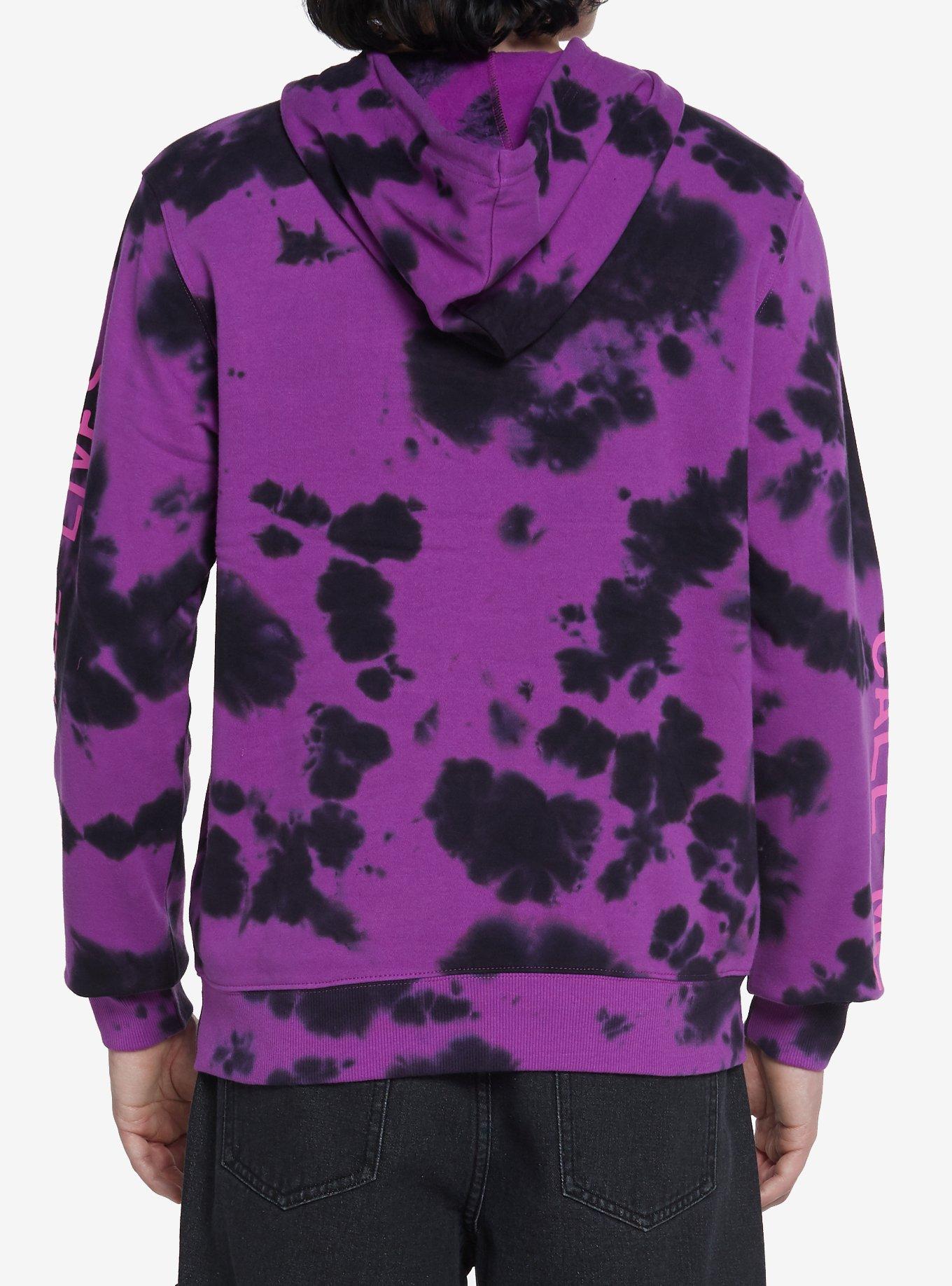 Scream Ghost Face Purple Wash Hoodie, PURPLE, alternate