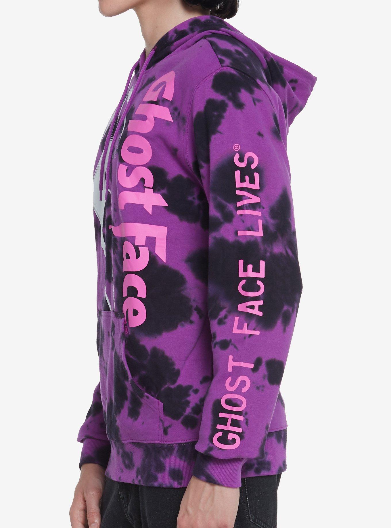 Ghost Face Purple Wash Hoodie, PURPLE, alternate