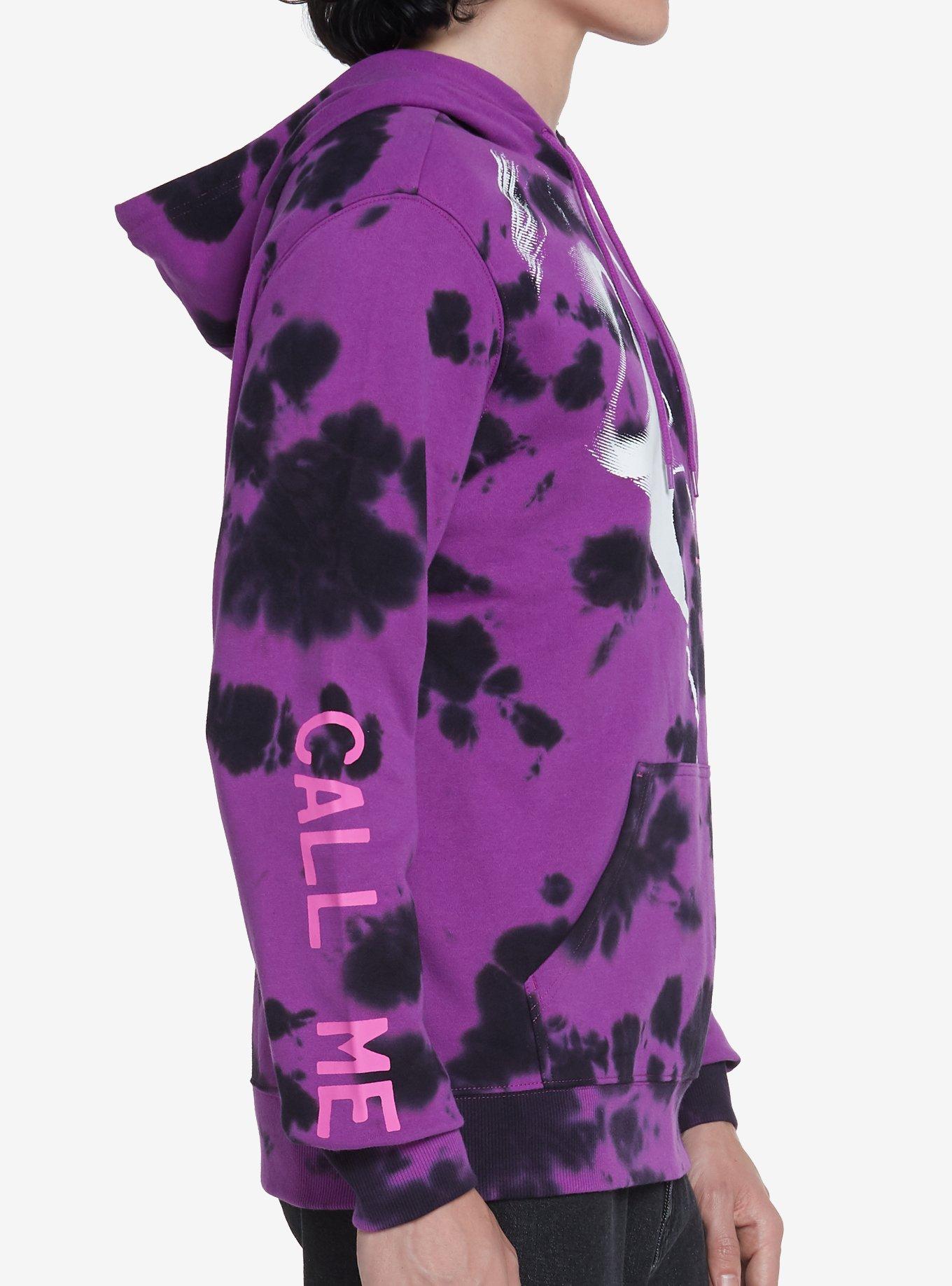 Ghost Face Purple Wash Hoodie, PURPLE, alternate