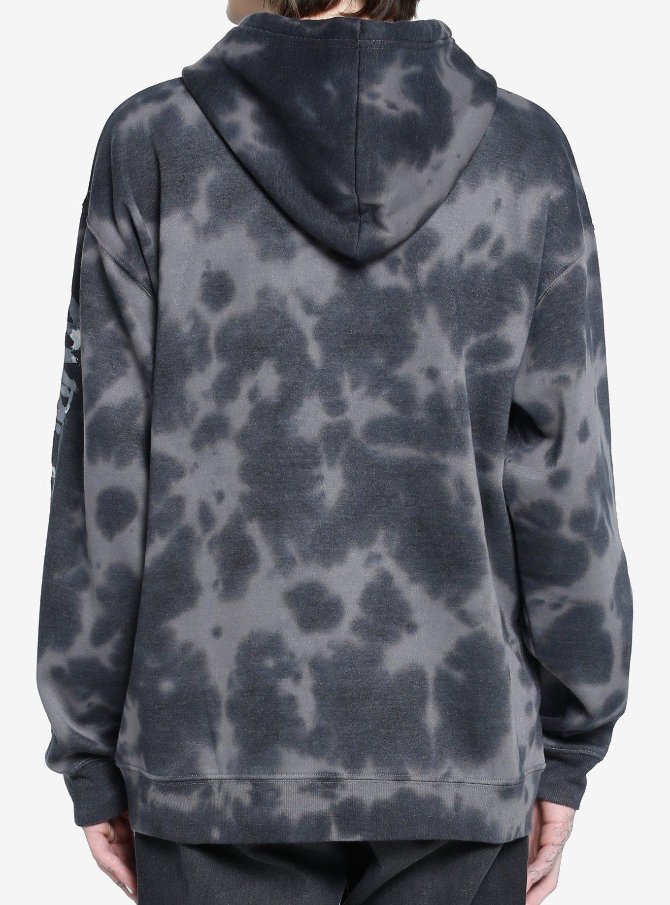 Zombie Makeout Club Goth Clown Girl Hoodie, MULTI, alternate