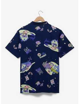 Courage the Cowardly Dog Scenic Allover Print Woven Button Up - BoxLunch Exclusive, , hi-res