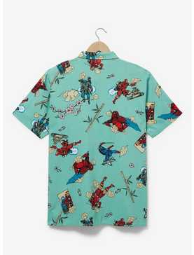 Marvel Super Heroes Samurai Allover Print Woven Button-Up - BoxLunch Exclusive, , hi-res