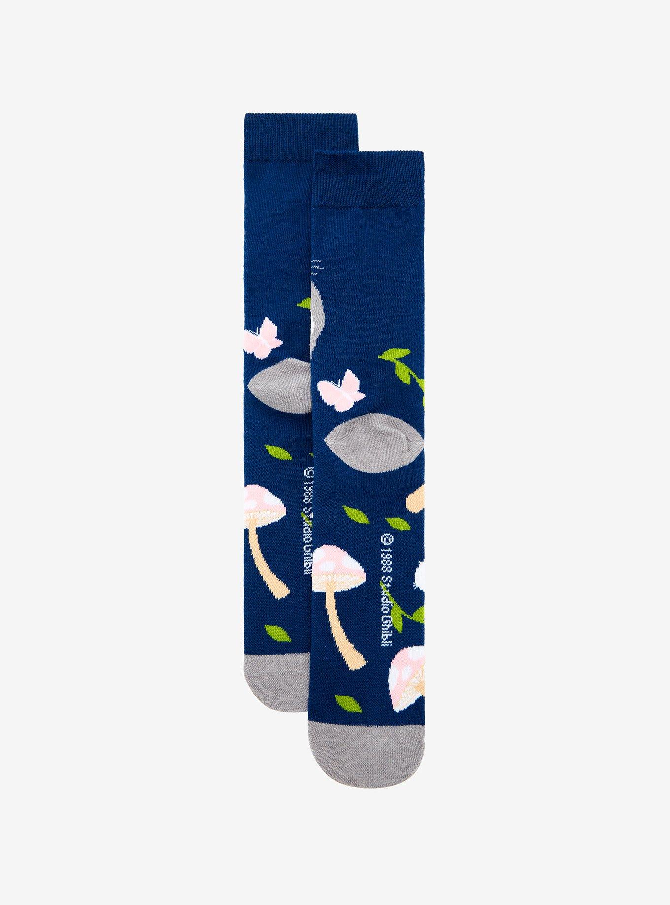 Studio Ghibli My Neighbor Totoro Mushroom Crew Socks, , alternate