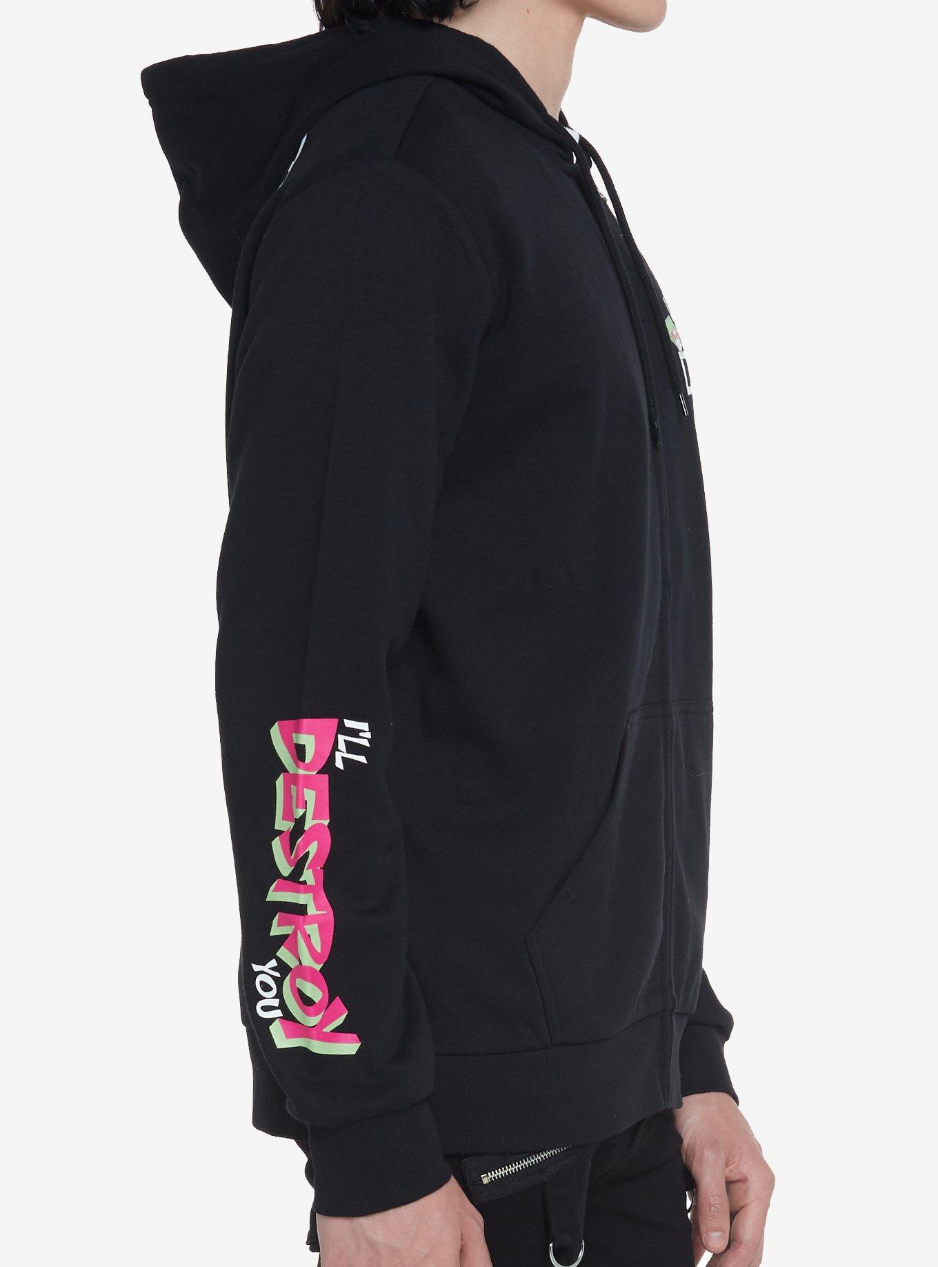 Invader Zim Doom Collage Hoodie, BLACK, alternate