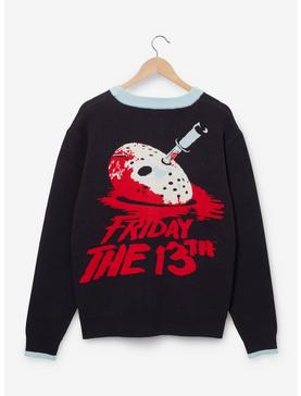 Cakeworthy Friday the 13th Jason Voorhees Mask Cardigan - BoxLunch Exclusive, , hi-res