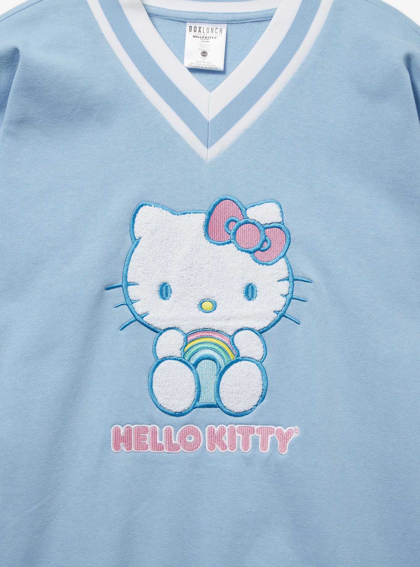 Sanrio Hello Kitty Rainbow Women's Crewneck - BoxLunch Exclusive, , hi-res
