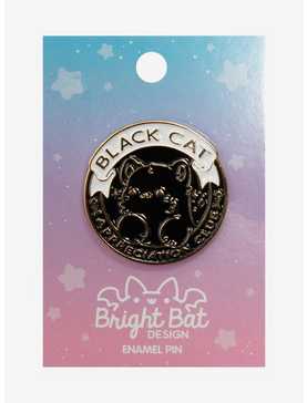 Black Cat Enamel Pin By Bright Bat Design, , hi-res