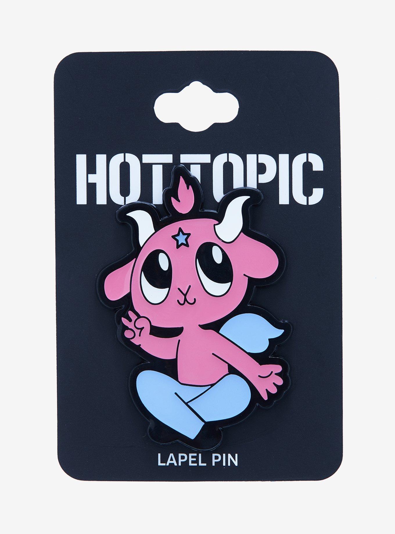 Kawaii Baphomet Enamel Pin, , alternate