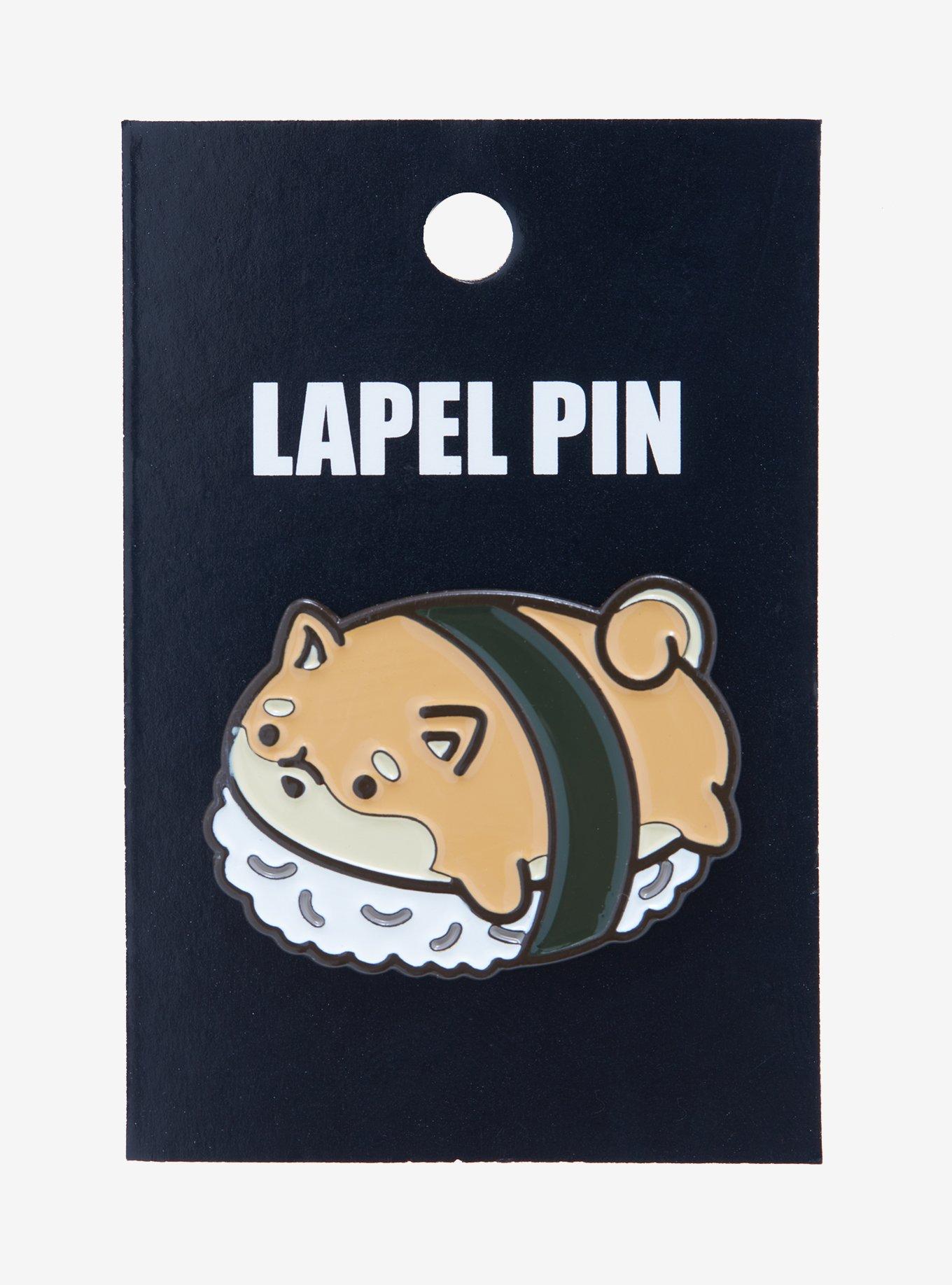 Shiba Sushi Enamel Pin, , alternate