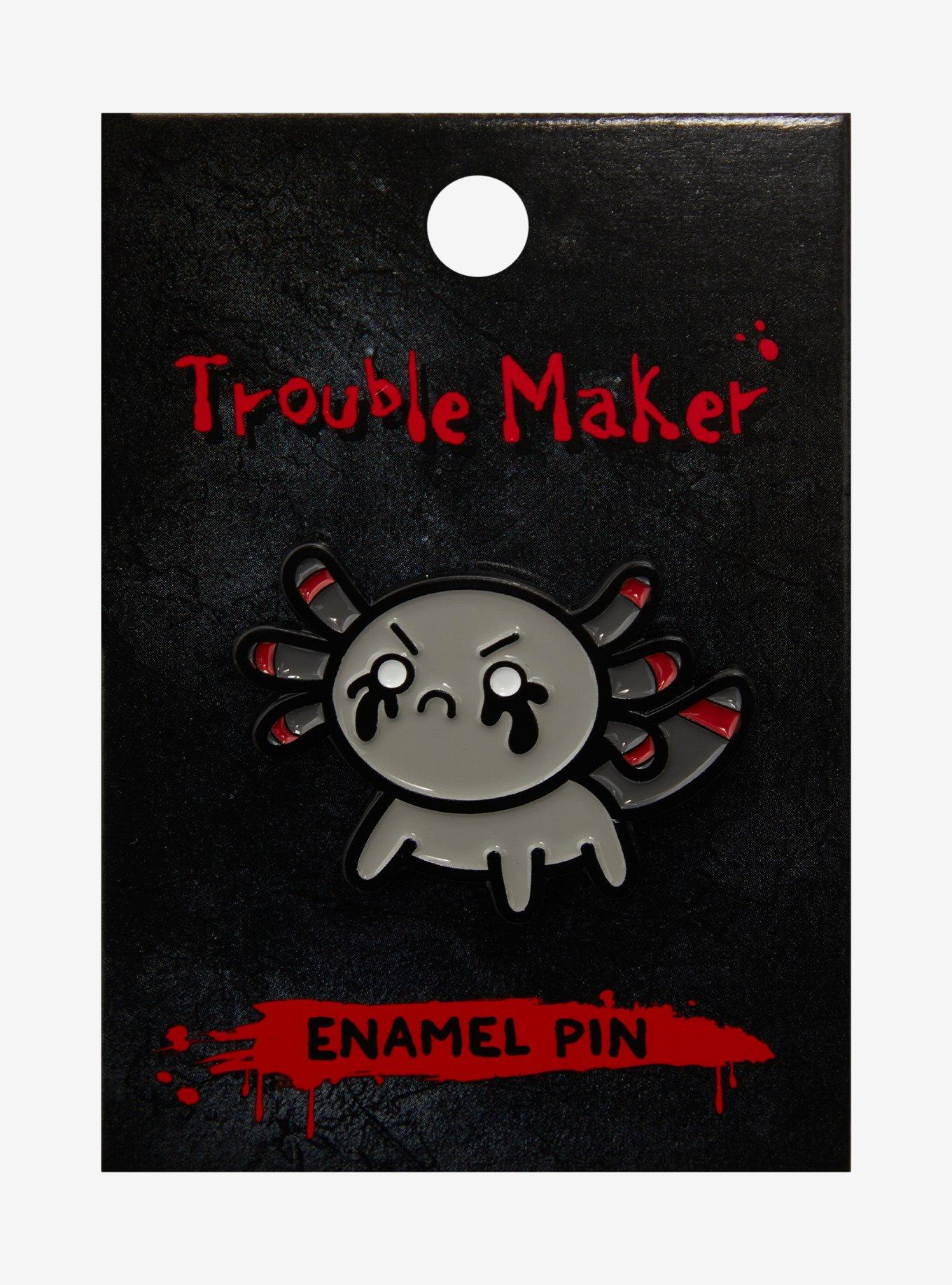 Emo Axolotl Enamel Pin, , hi-res