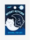 Yin-Yang Ghost Cats Enamel Pin Set, , alternate