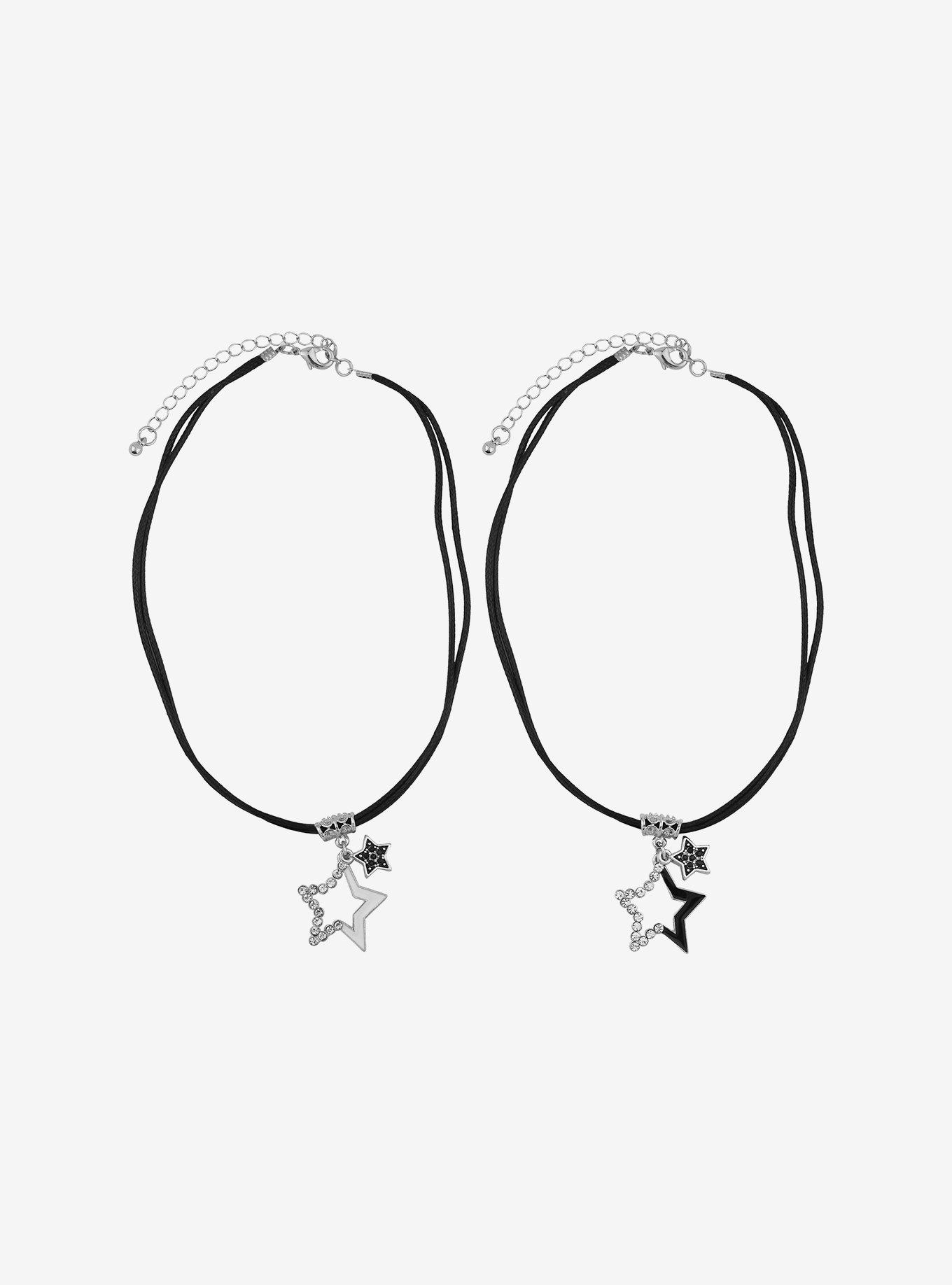 Social Collision Star Best Friend Choker Necklace Set, , alternate