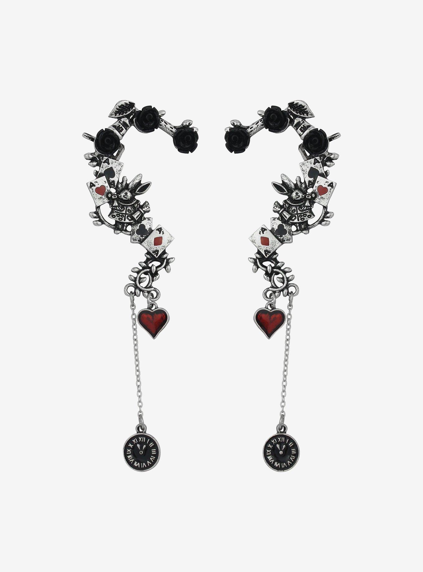 Through The Looking Glass Icon Ear Cuff Set, , alternate