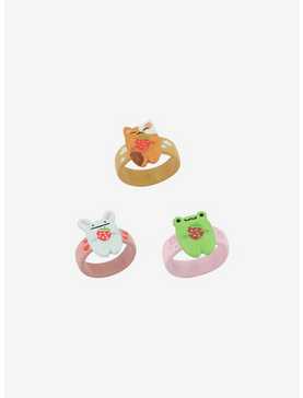 Sweet Society Strawberry Critters Ring Set, , hi-res