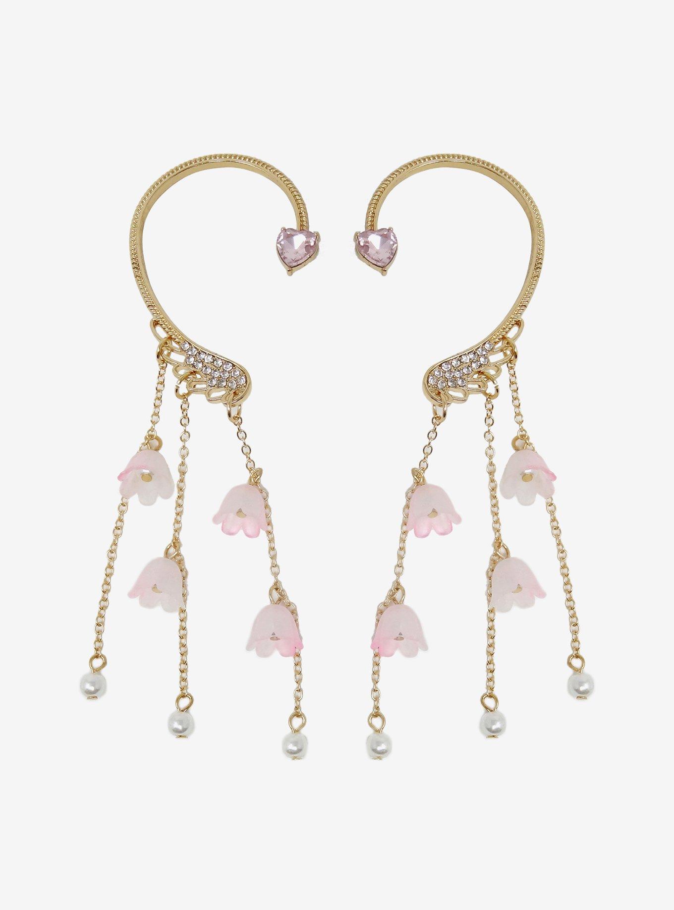 Sweet Society Floral Jewels Ear Cuffs, , alternate