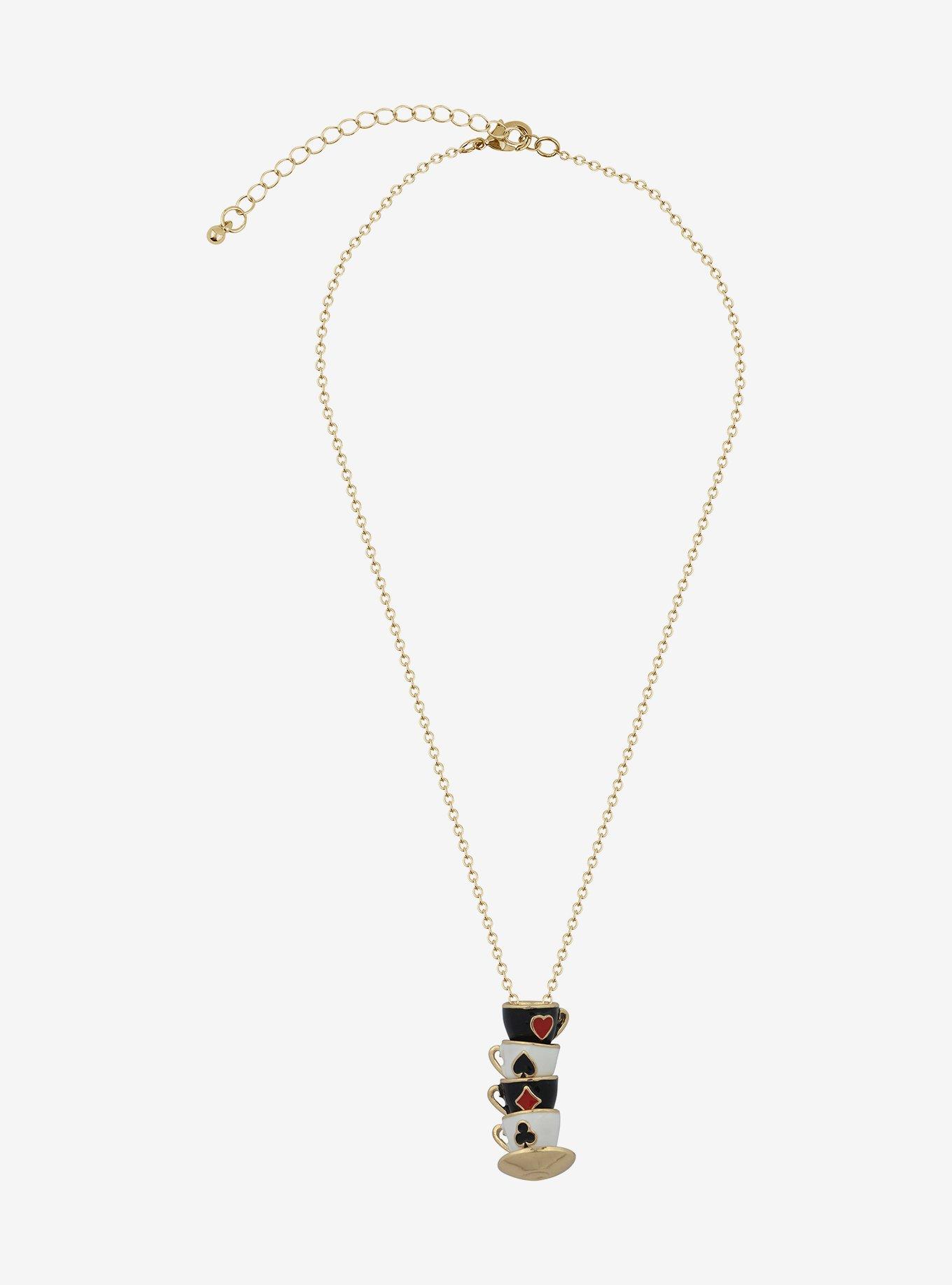 All Mad Here Teacups Pendant Necklace, , alternate